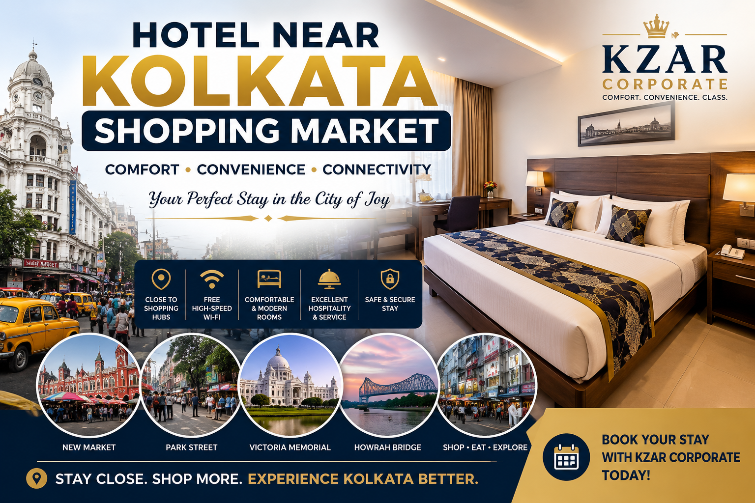 hotel near Kolkata shopping market