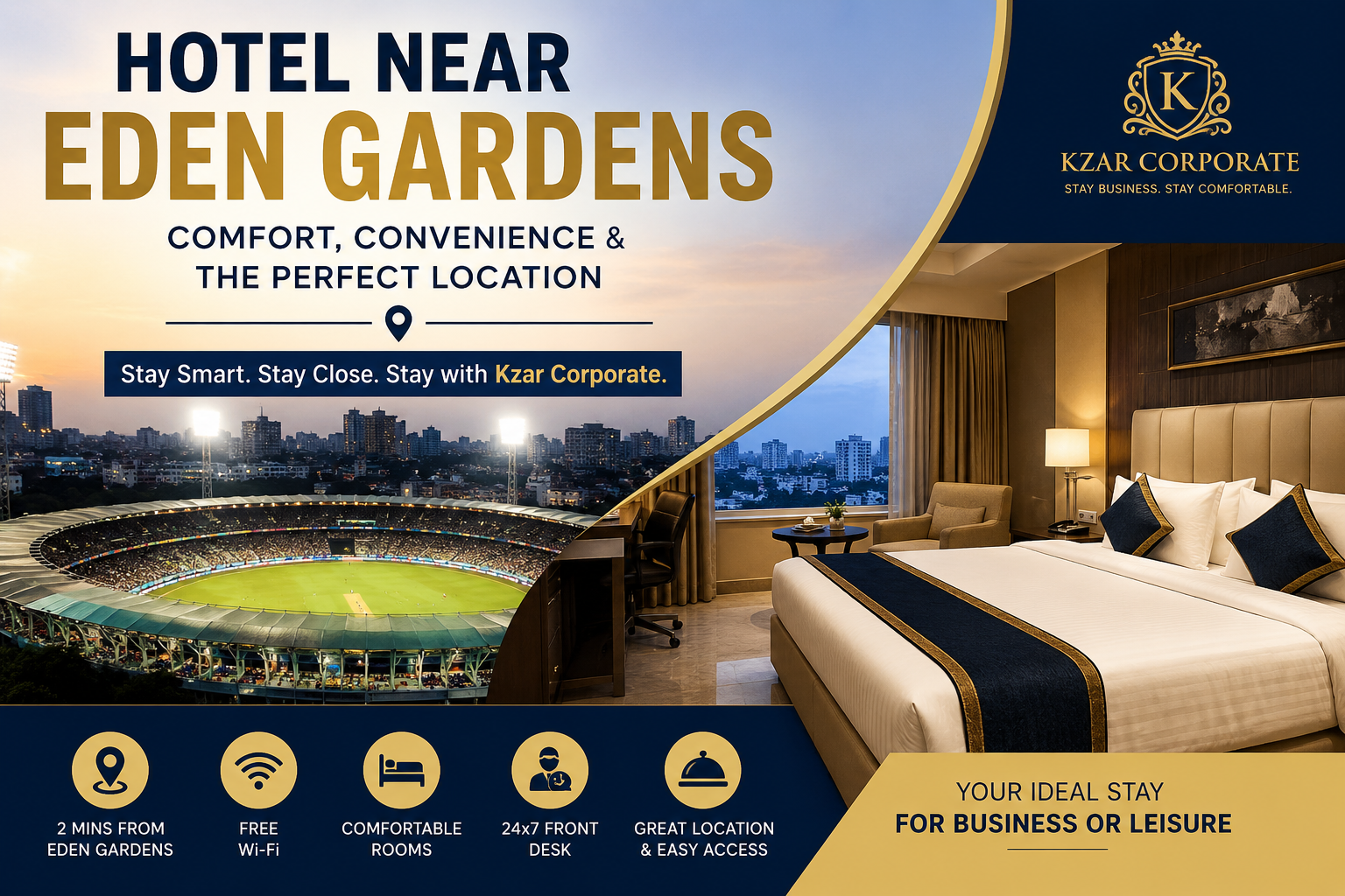 Hotel near Eden Gardens