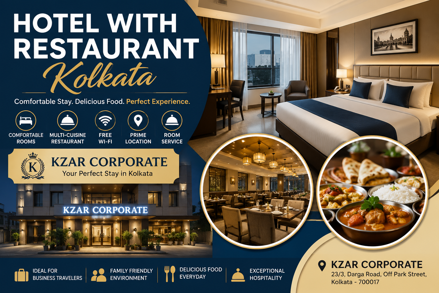 hotel with restaurant Kolkata