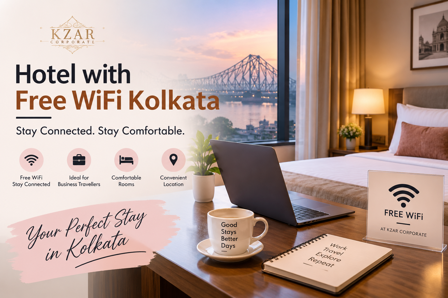 hotel with free WiFi Kolkata